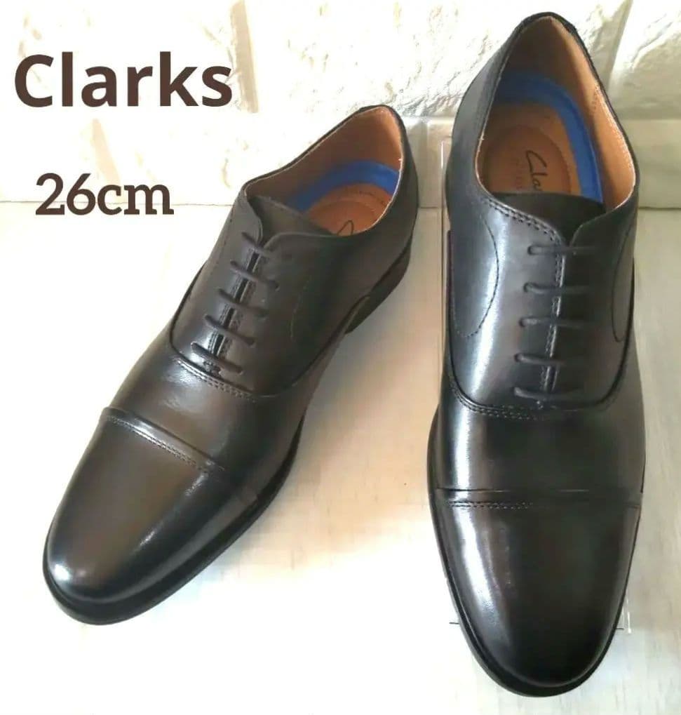 美品✨Clarks✨ビジネス/ワイドフィット/レザー/快適シューズ/26cm