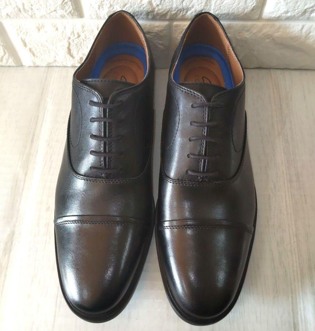 美品✨Clarks✨ビジネス/ワイドフィット/レザー/快適シューズ/26cm