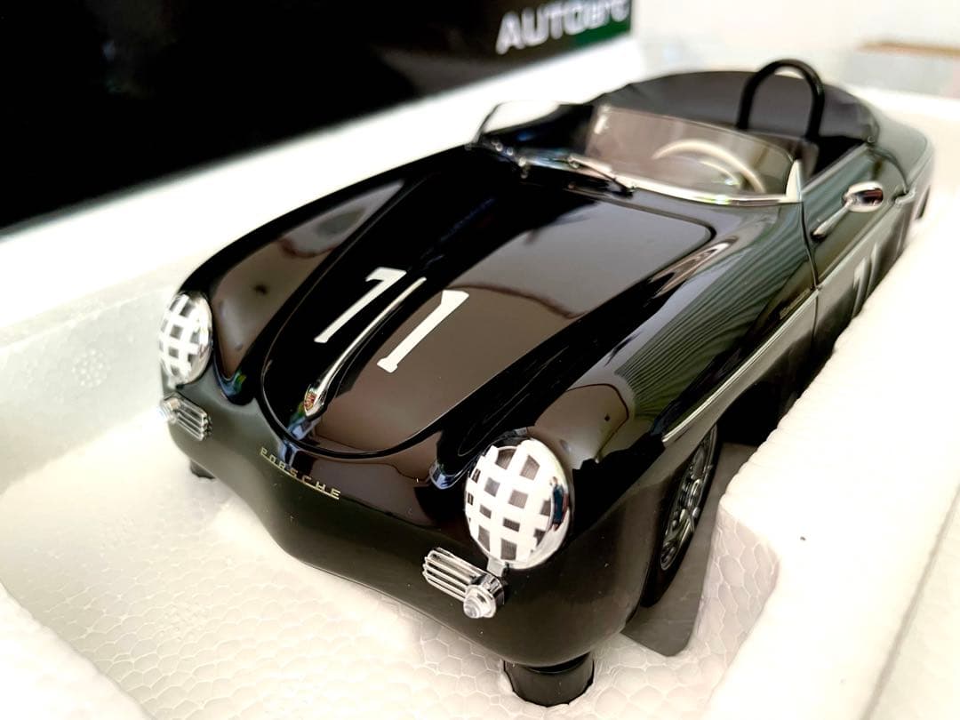 価格変更 1/18 ポルシェ356 スティーブ・マックィーンモデル ブラック
