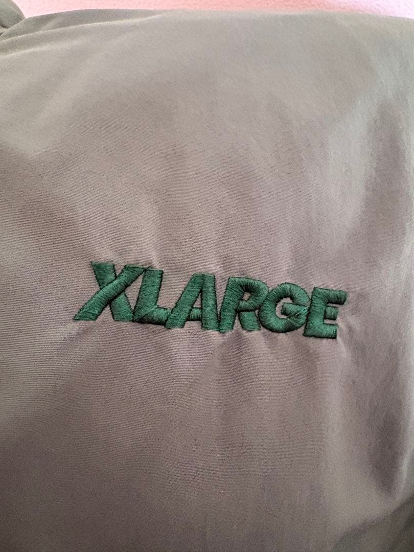 XLARGE リバーシブルダウンジャケット グリーンブラック L