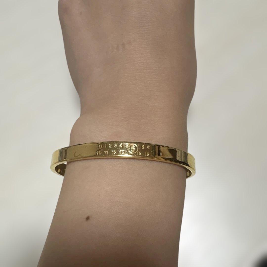 mAison margiela MM6 ゴールド バングル