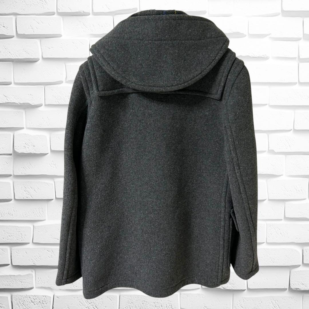 美品　ロンドントラディション　ダッフルコート　イギリス製　ウール　裏地チェック