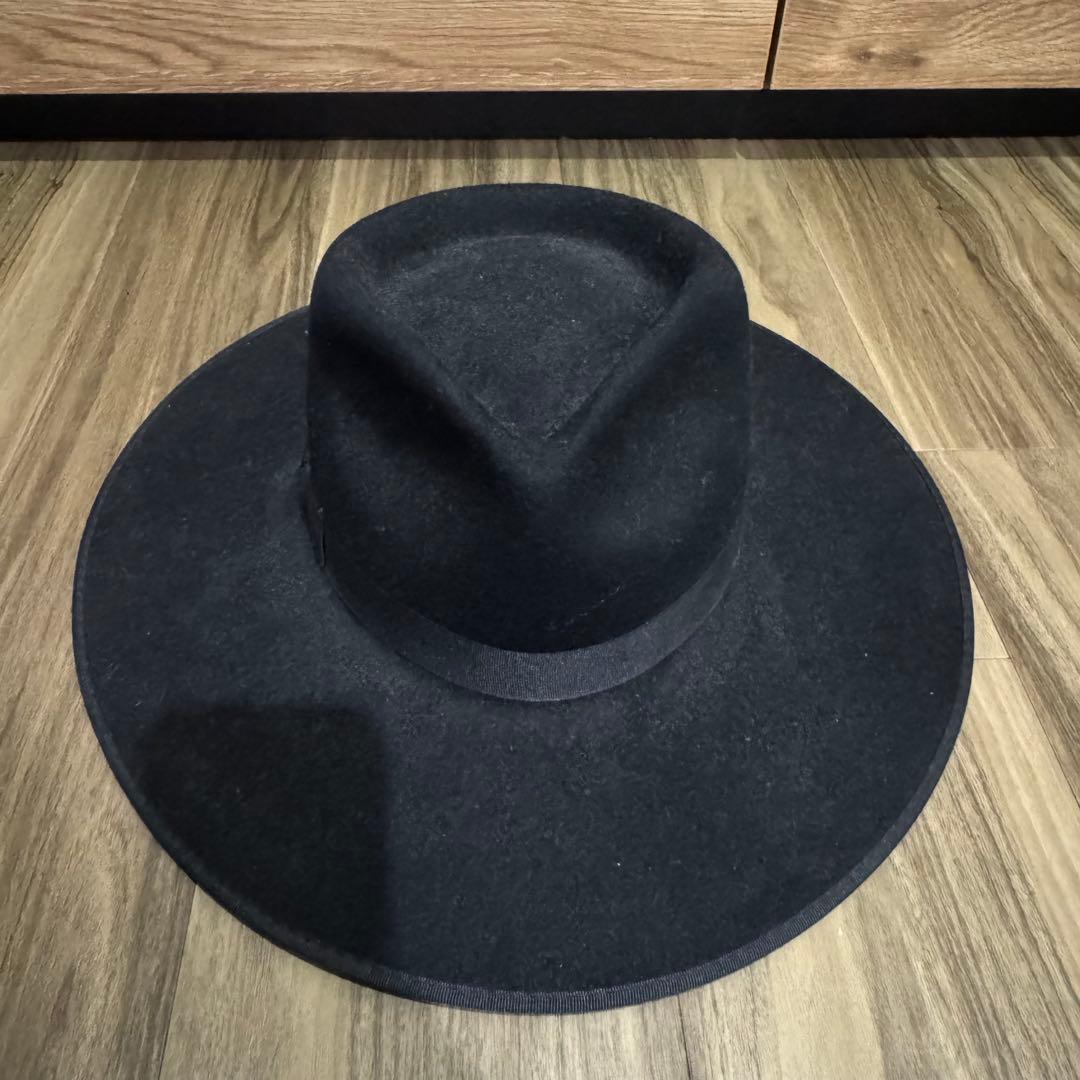 Lack of Color ブラック フェルトハット Lサイズ