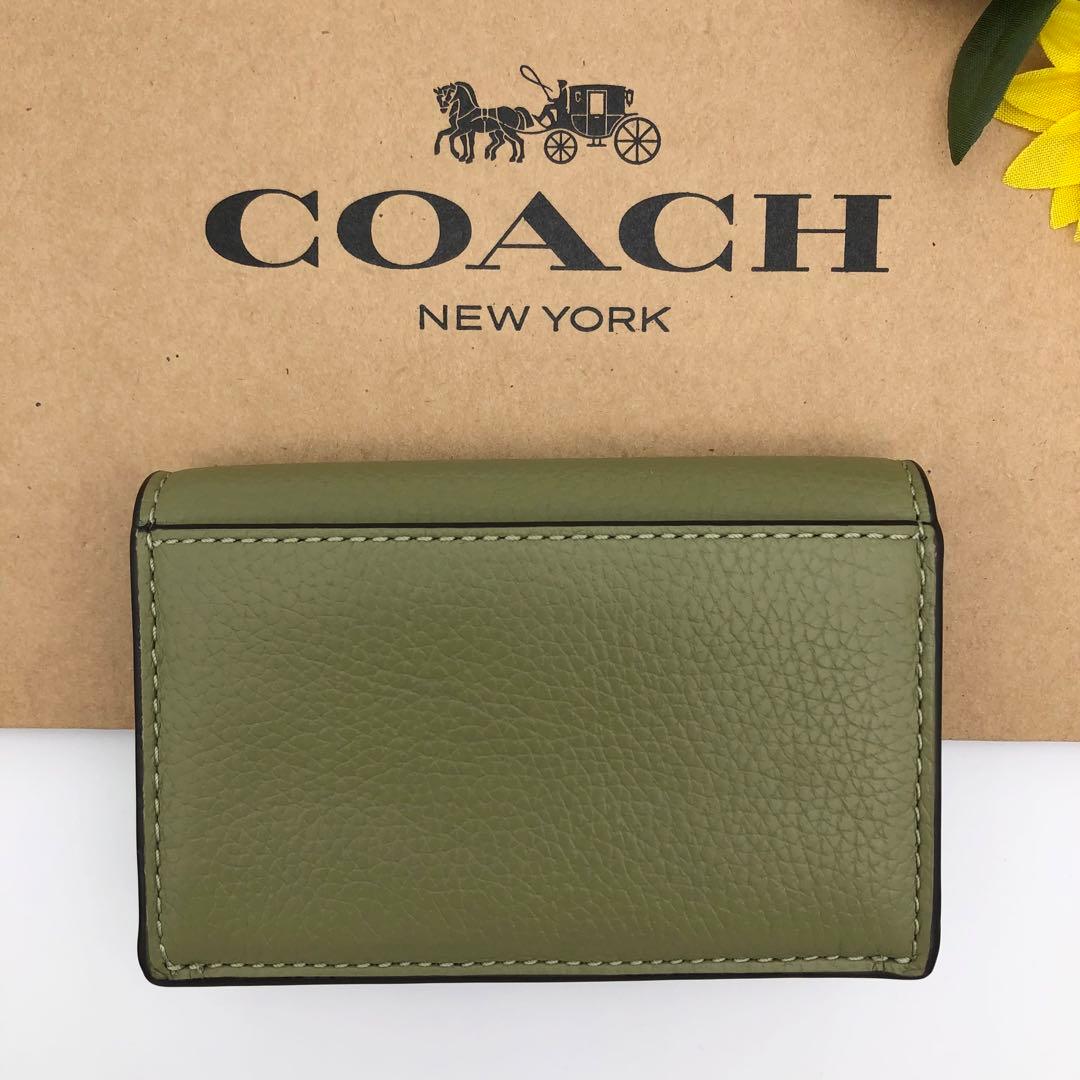 COACH ★大人気★ バイフォールド カードケース モス 名刺入れ 新品