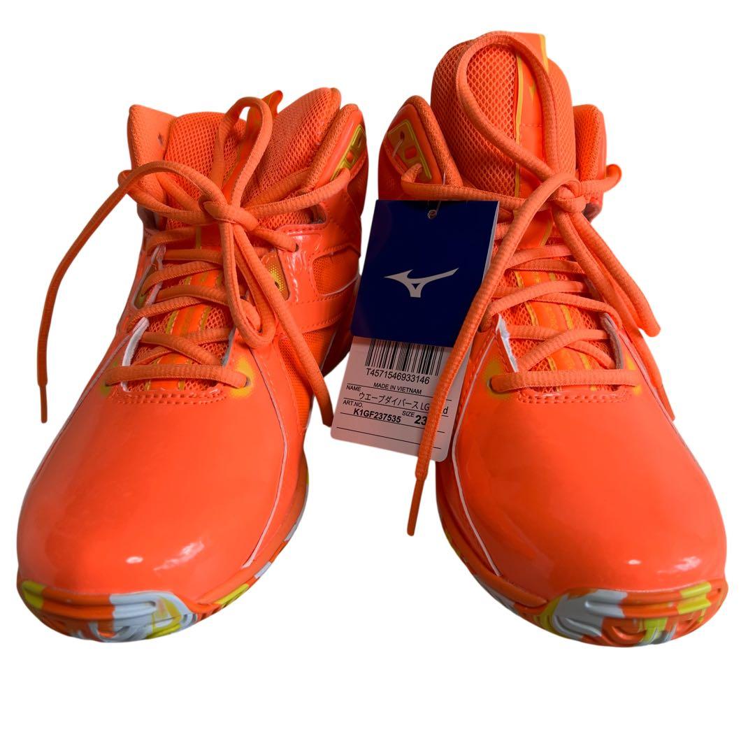 MIZUNO オレンジ シューズ スニーカー エアロビクス 23cm 新品タグ付