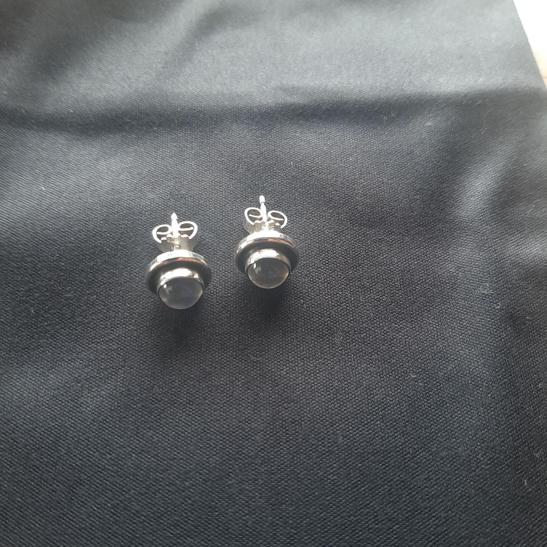 ジョージジェンセンのムーンストーンのシルバーピアス