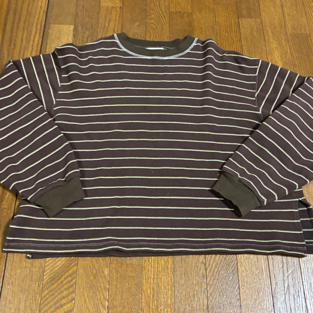 TODAYFUL トゥデイフル Border Long T-shirts チョコ