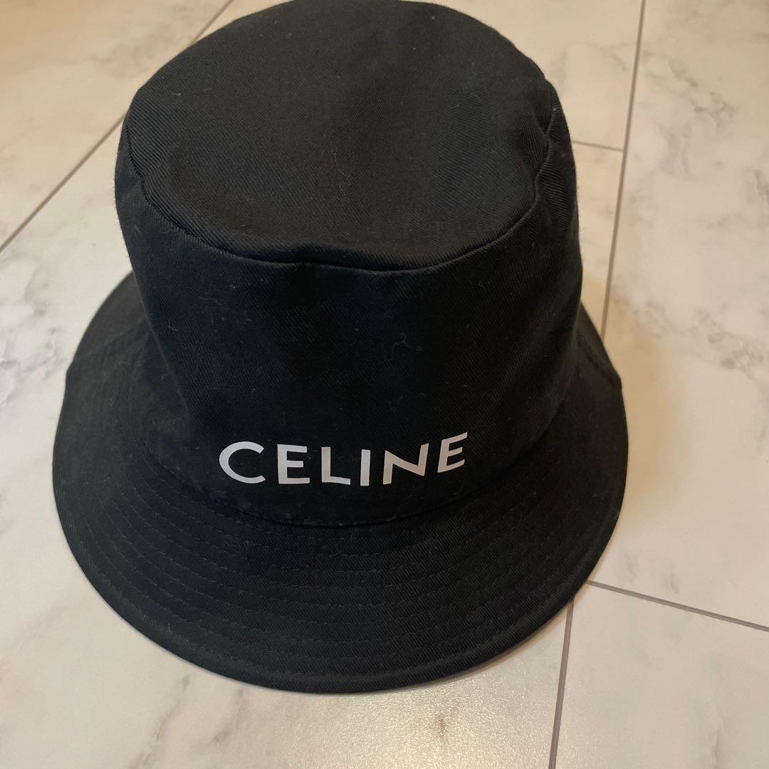 CELINE ブラック バケットハット L