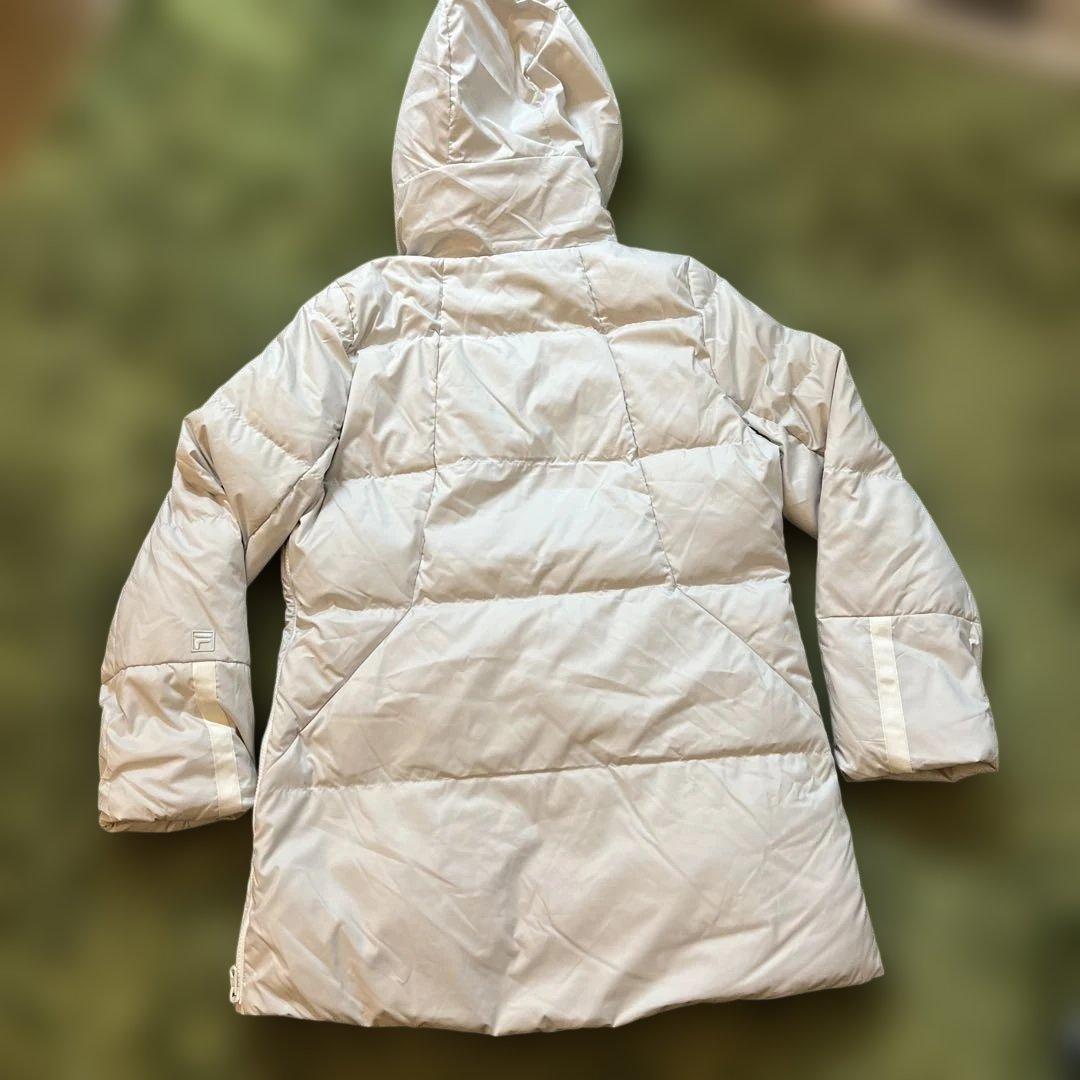 新品Ｌサイズ　フィラゴルフレディース撥水加工フード付き高級ダウンジャケット