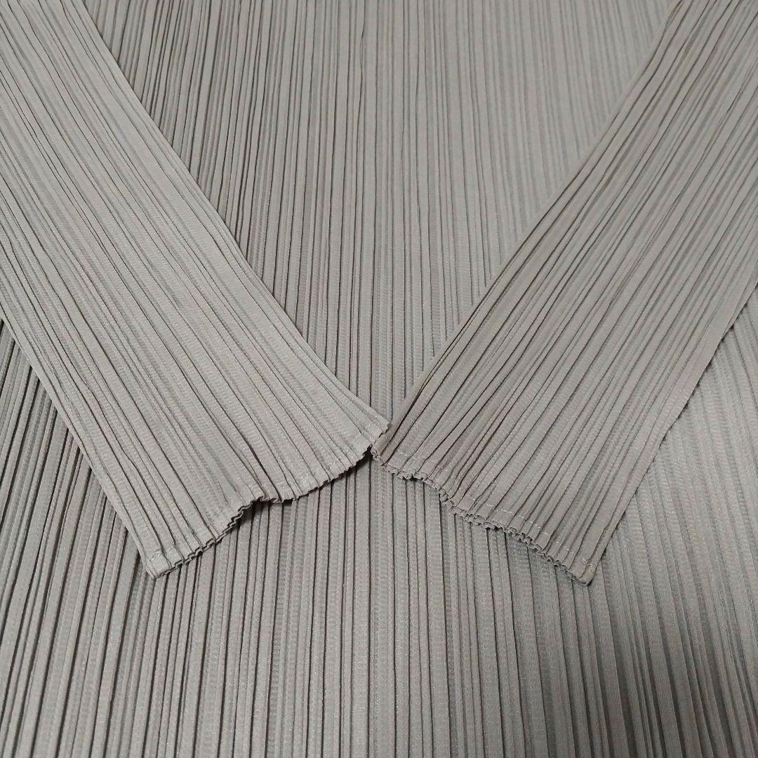 PLEATS PLEASE グレー プリーツトップス ミヤケイッセイ