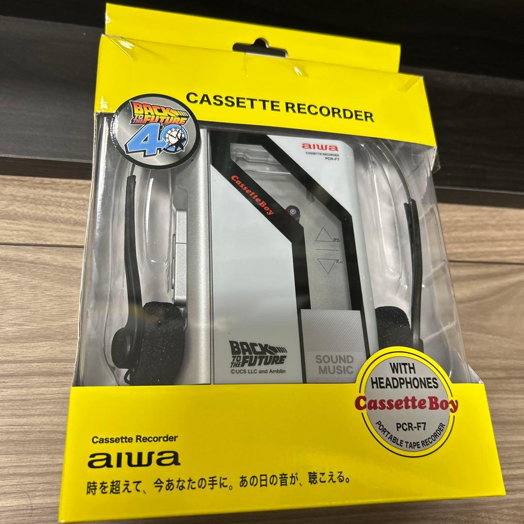 aiwa PCR-F7 カセットレコーダー バックトゥーザフューチャー　40周年