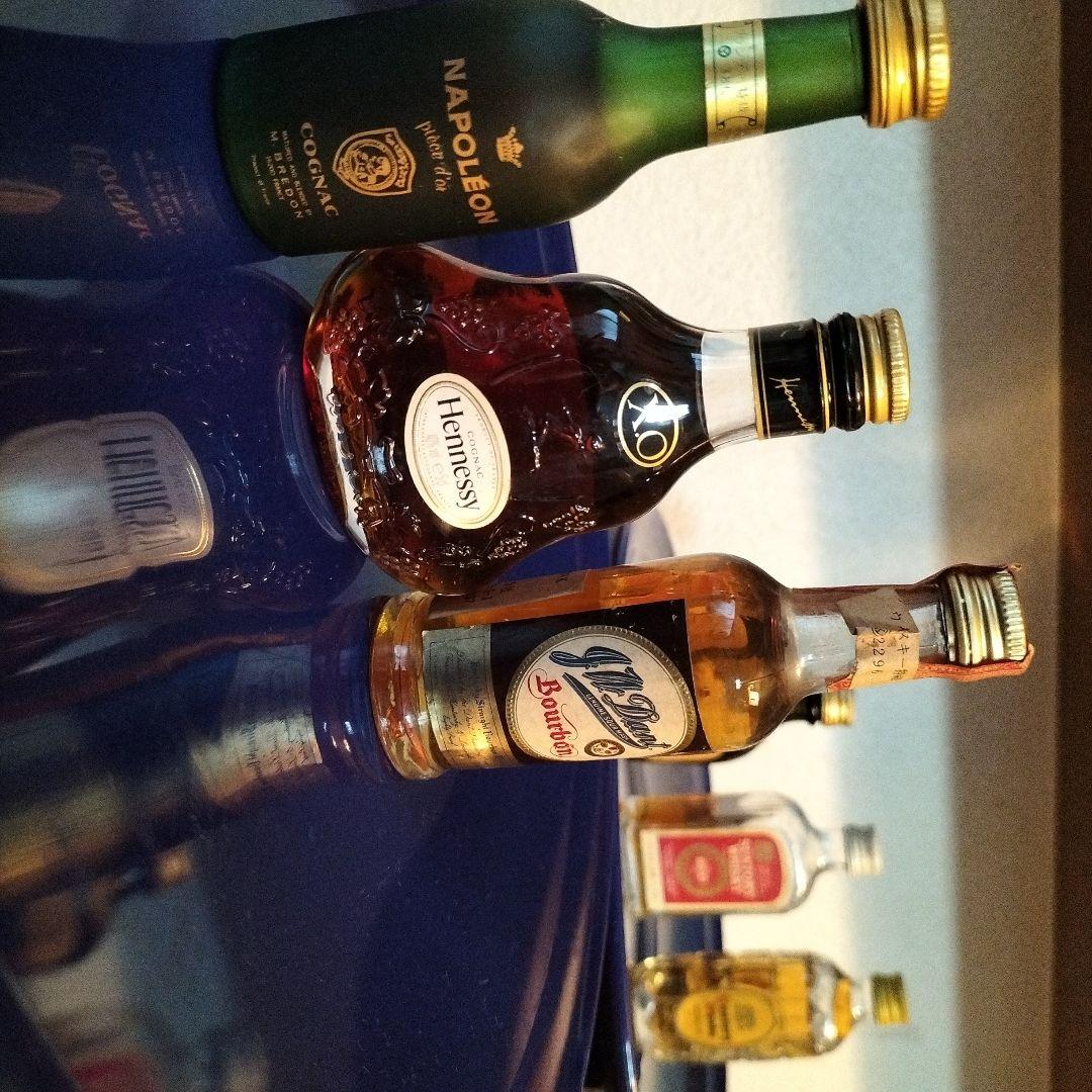 Hennessy XO、Napoleonなど古酒ミニボトル6本セット　新品未使用