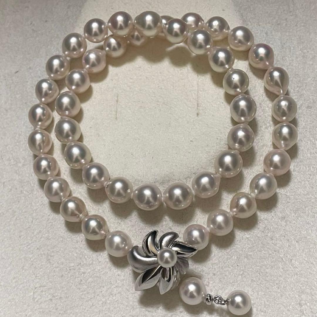 ミエ【CACHER✨超大珠】あこや本真珠 ネックレス 8.0-8.5 パー