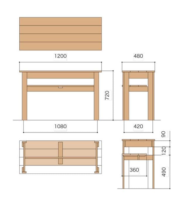 テーブル/フォリアフィオーレ