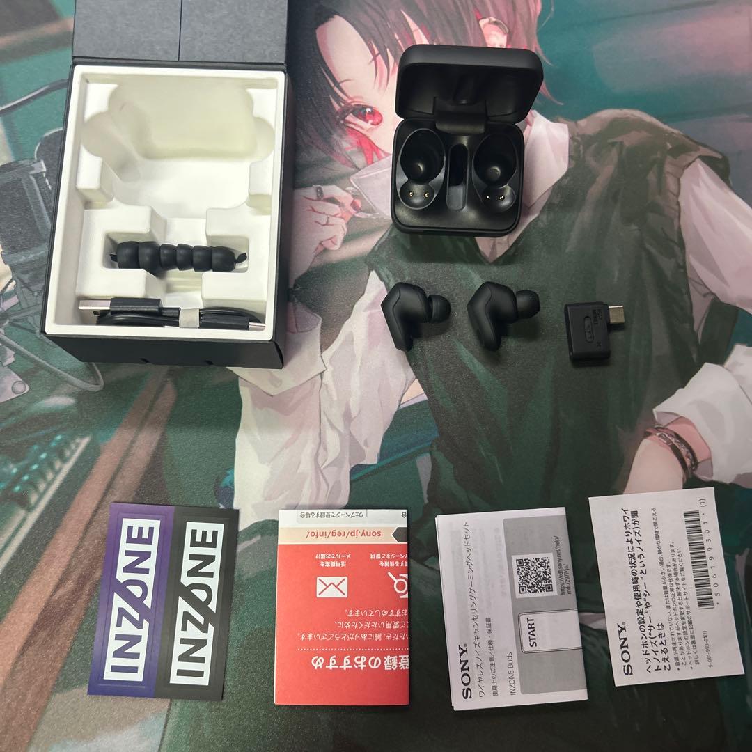 SONY INZONE Buds ワイヤレスイヤホン　ブラック