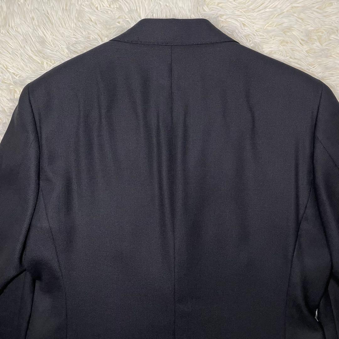 【美品】バーニーズニューヨーク テーラードジャケット ダークネイビー 銀ボタン