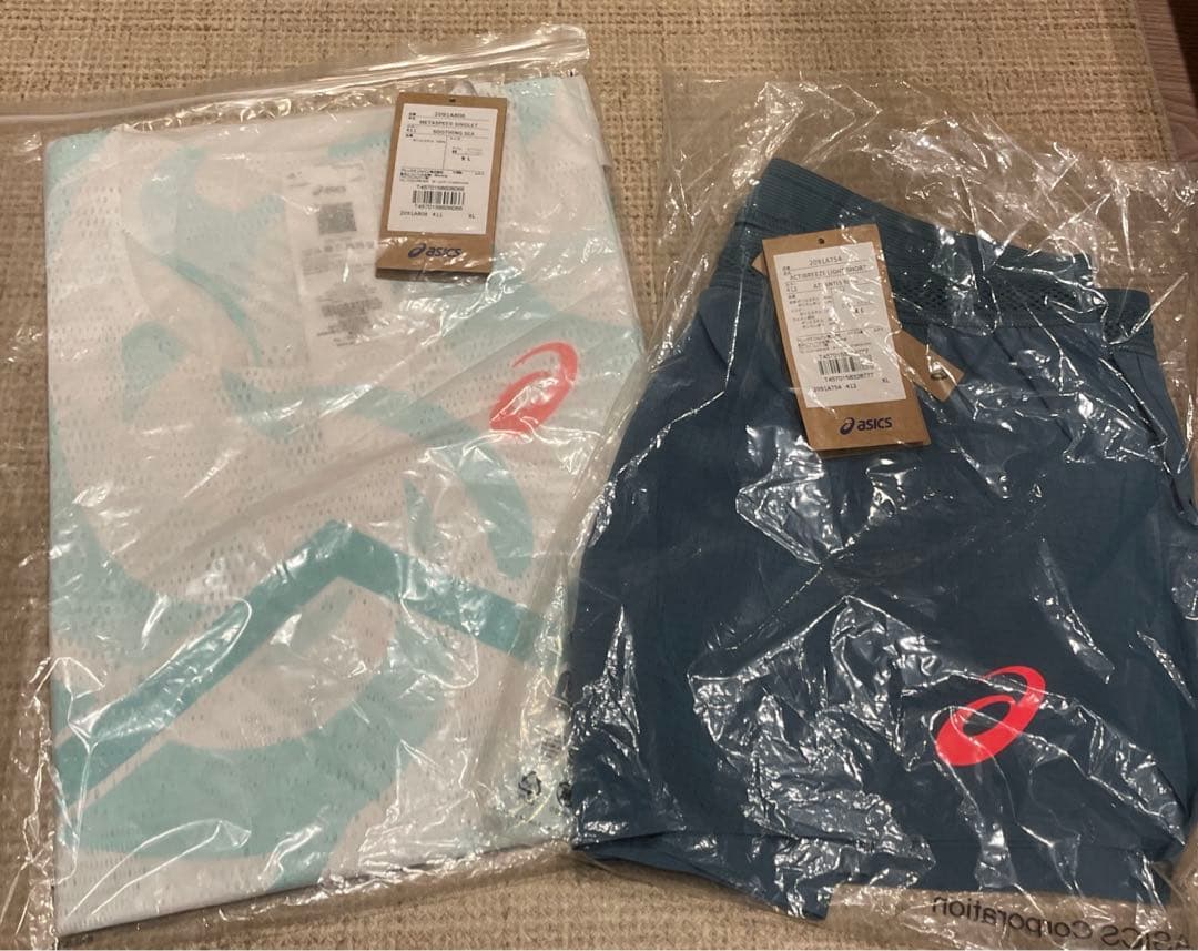asics SPEED SINGLET & ランパン セット　　XL
