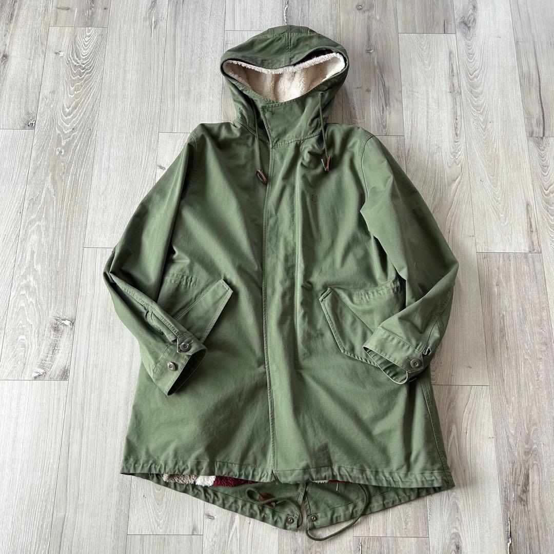 FRED PERRY モッズコート フィッシュテールパーカー XL オリーブ