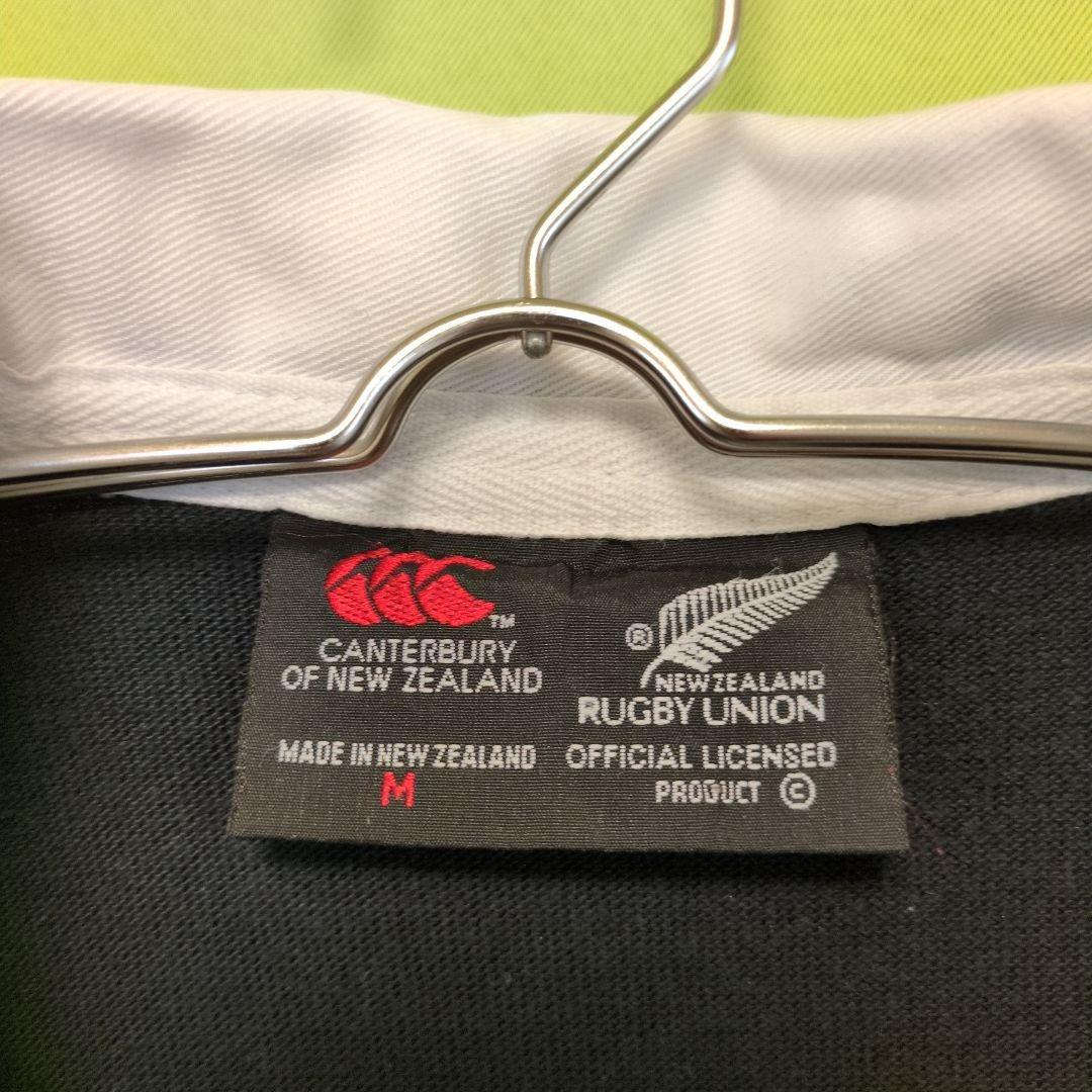 オールブラックス　90'S　カンタベリー　半袖ラガーシャツ　M