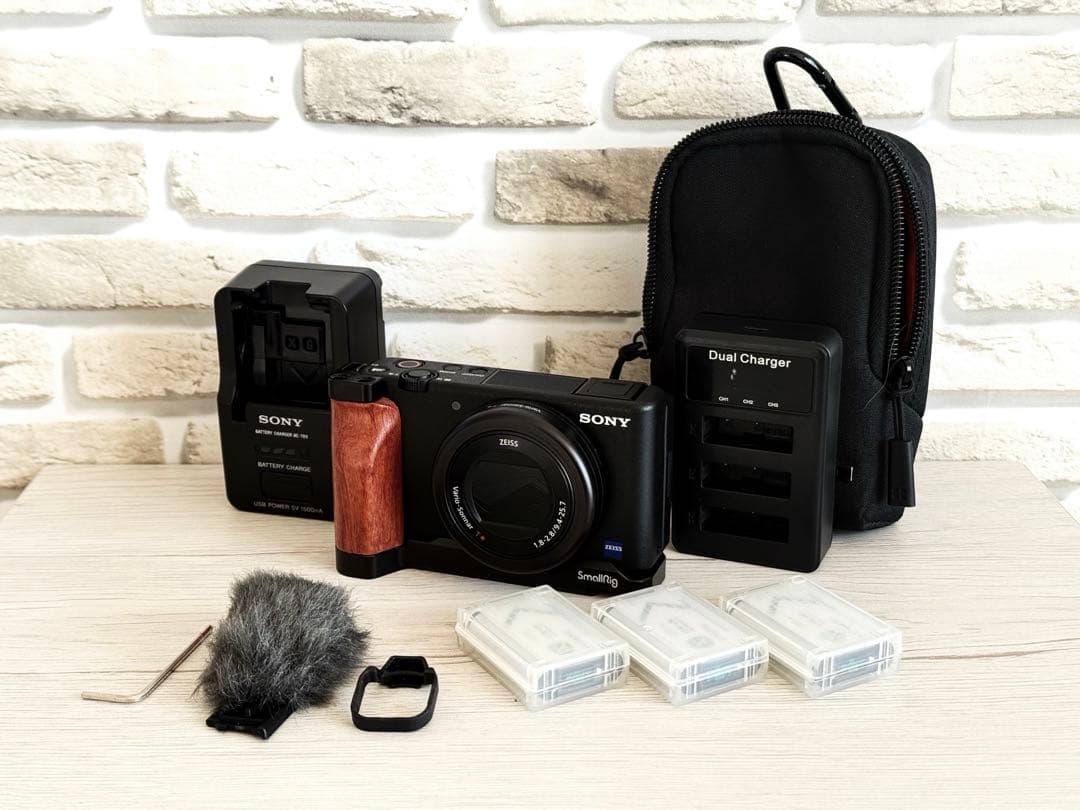 SONY VLOGCAM ZV-1 【木製ハンドル付き】