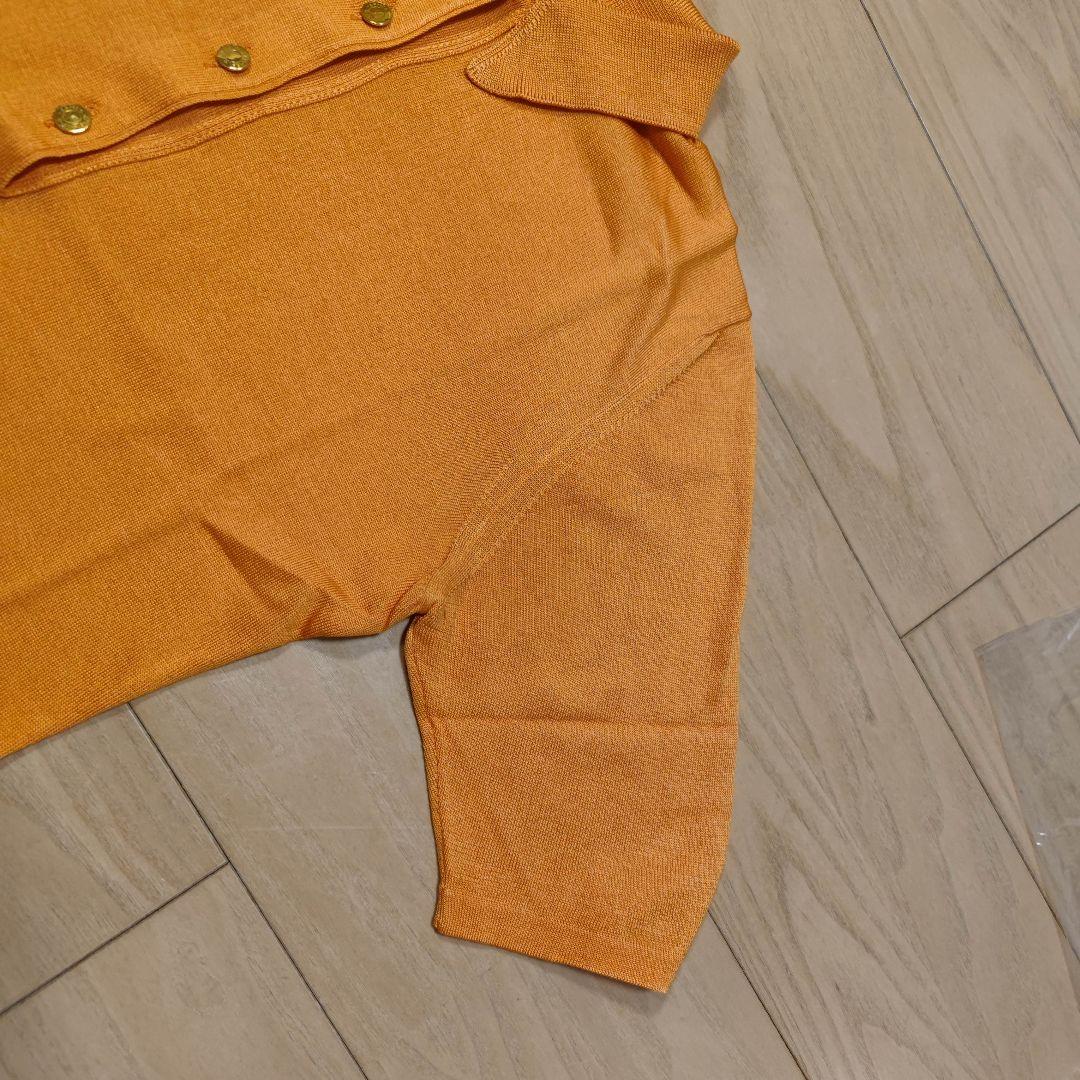 HERMES 半袖ポロシャツ Mサイズ オレンジ