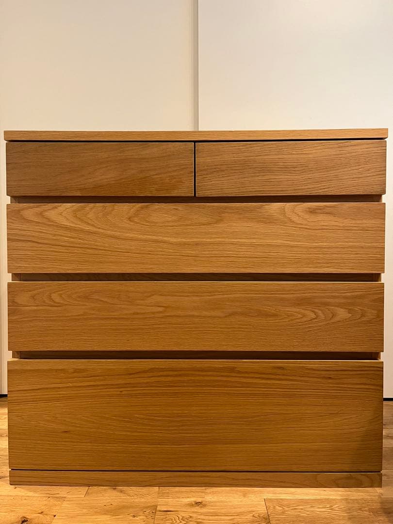 yuさん用　MUJI 無印良品　木製チェスト４段　オーク材突板