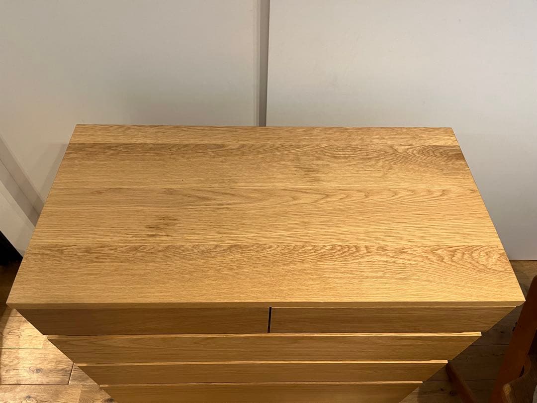 yuさん用　MUJI 無印良品　木製チェスト４段　オーク材突板