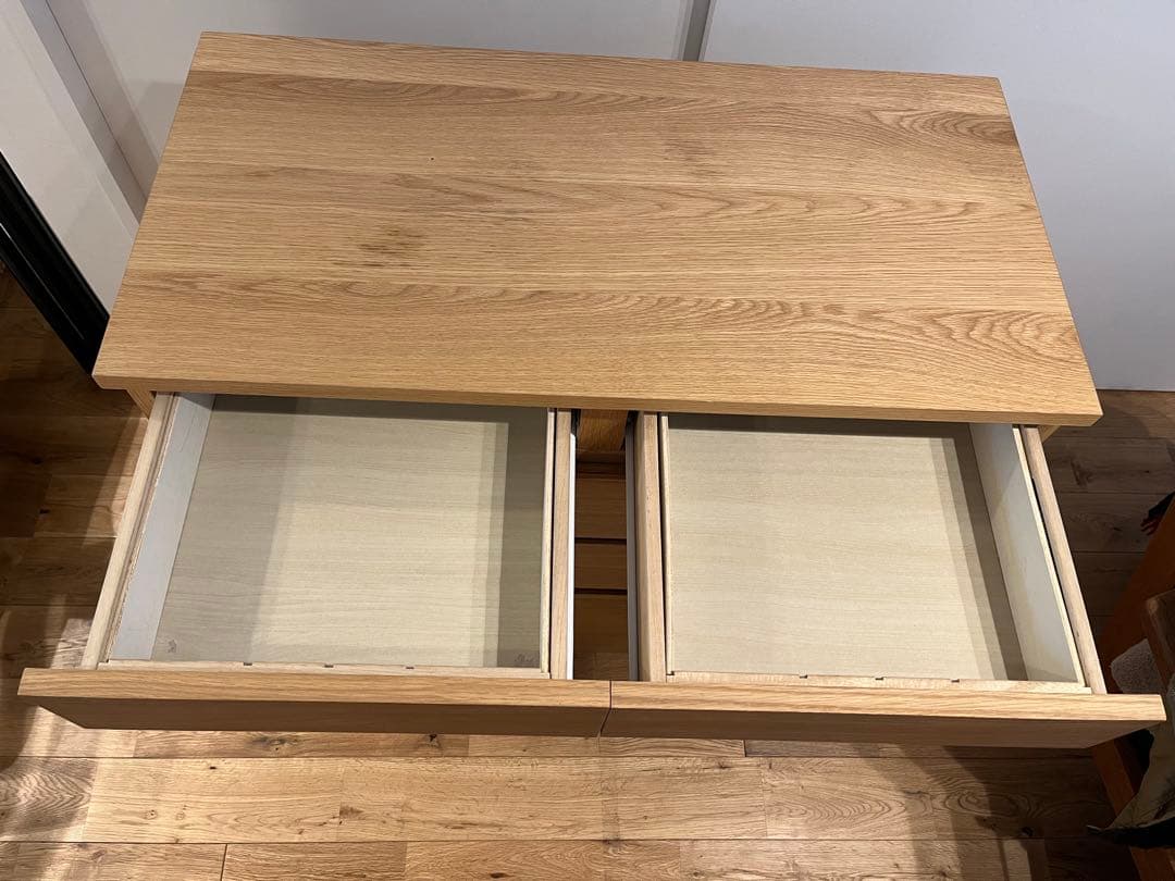 yuさん用　MUJI 無印良品　木製チェスト４段　オーク材突板