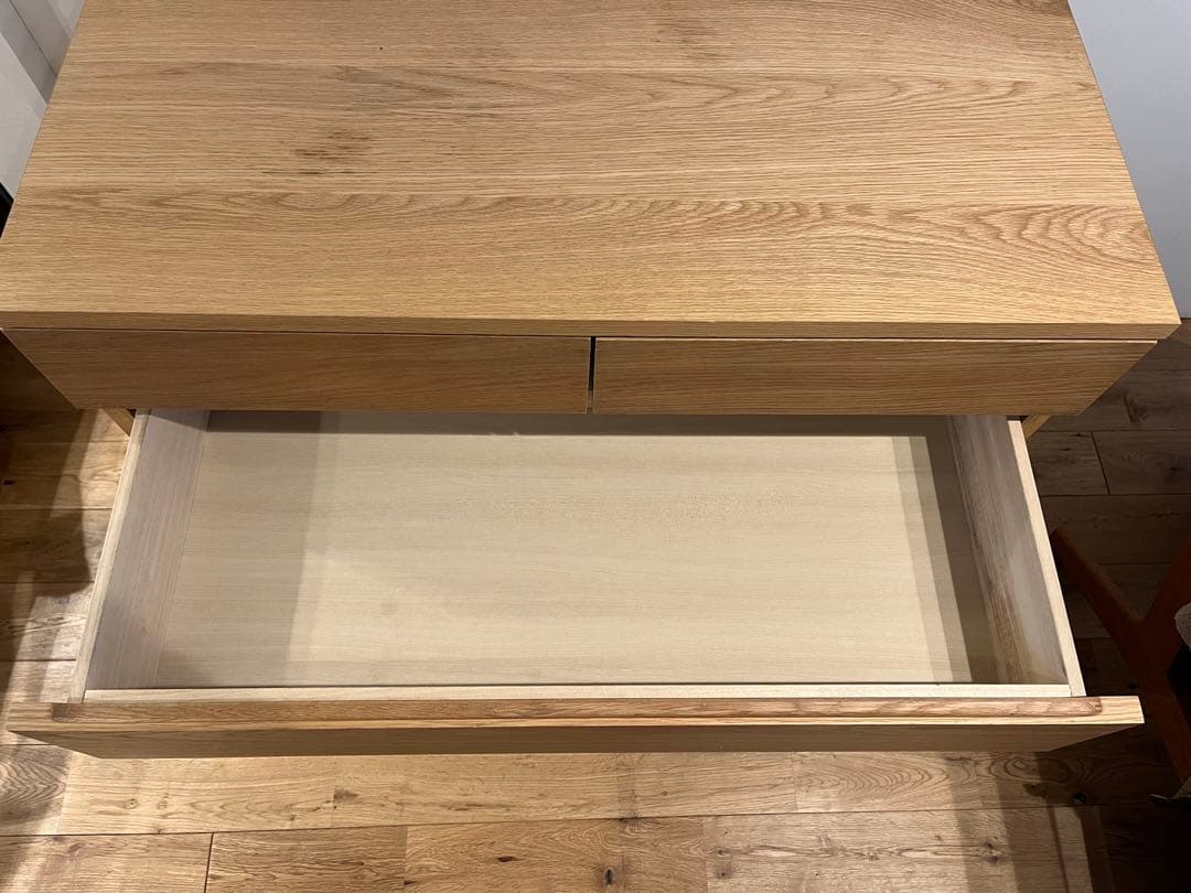 yuさん用　MUJI 無印良品　木製チェスト４段　オーク材突板