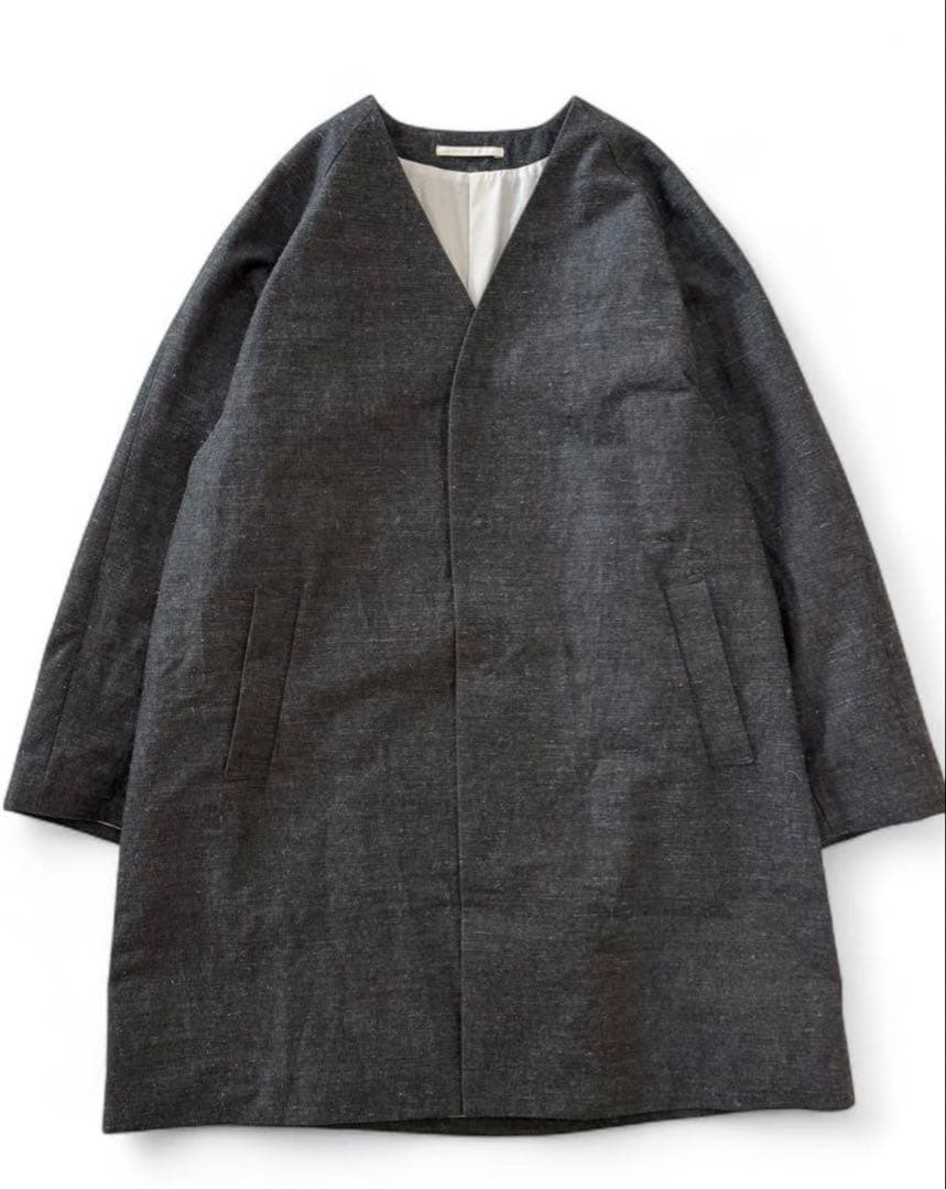 1回着用超美品　YOKO SAKAMOTO ヨーコサカモト　ウールリネンコート