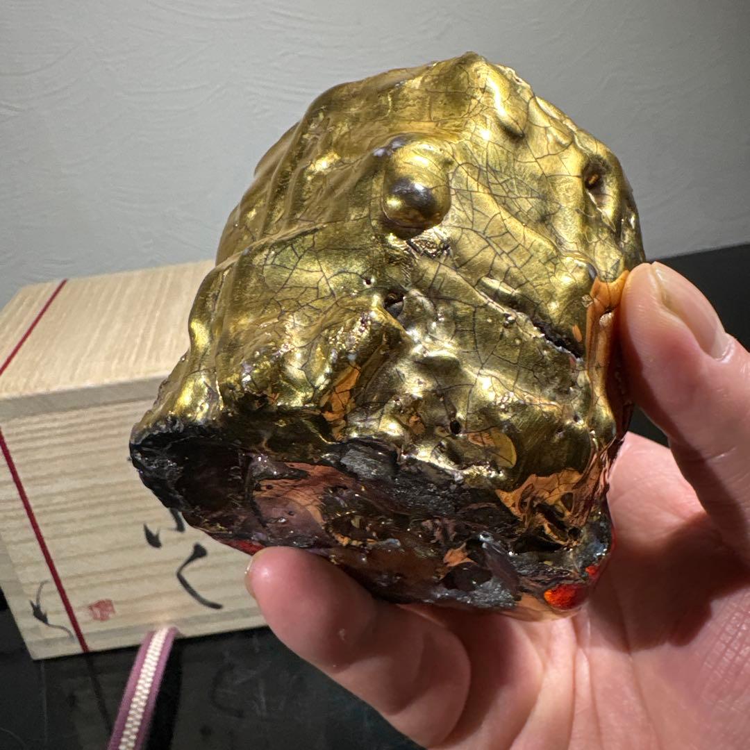 真作　市川透　大ぐい呑　かぶく