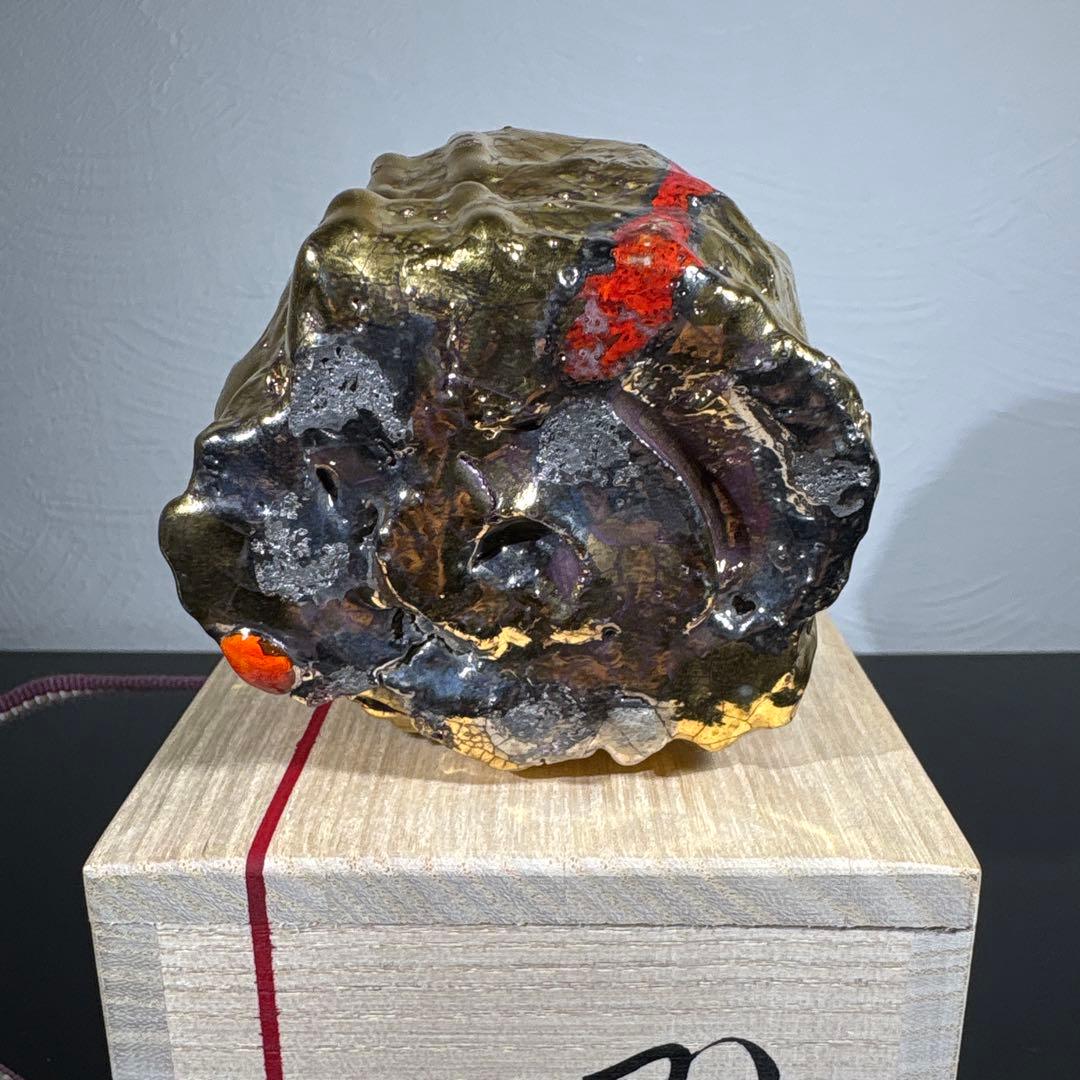 真作　市川透　大ぐい呑　かぶく