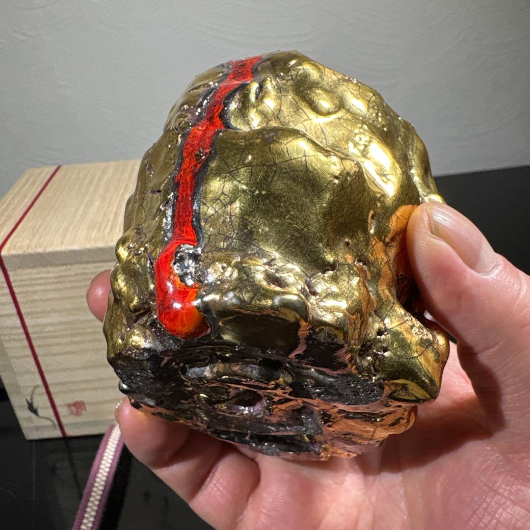 真作　市川透　大ぐい呑　かぶく