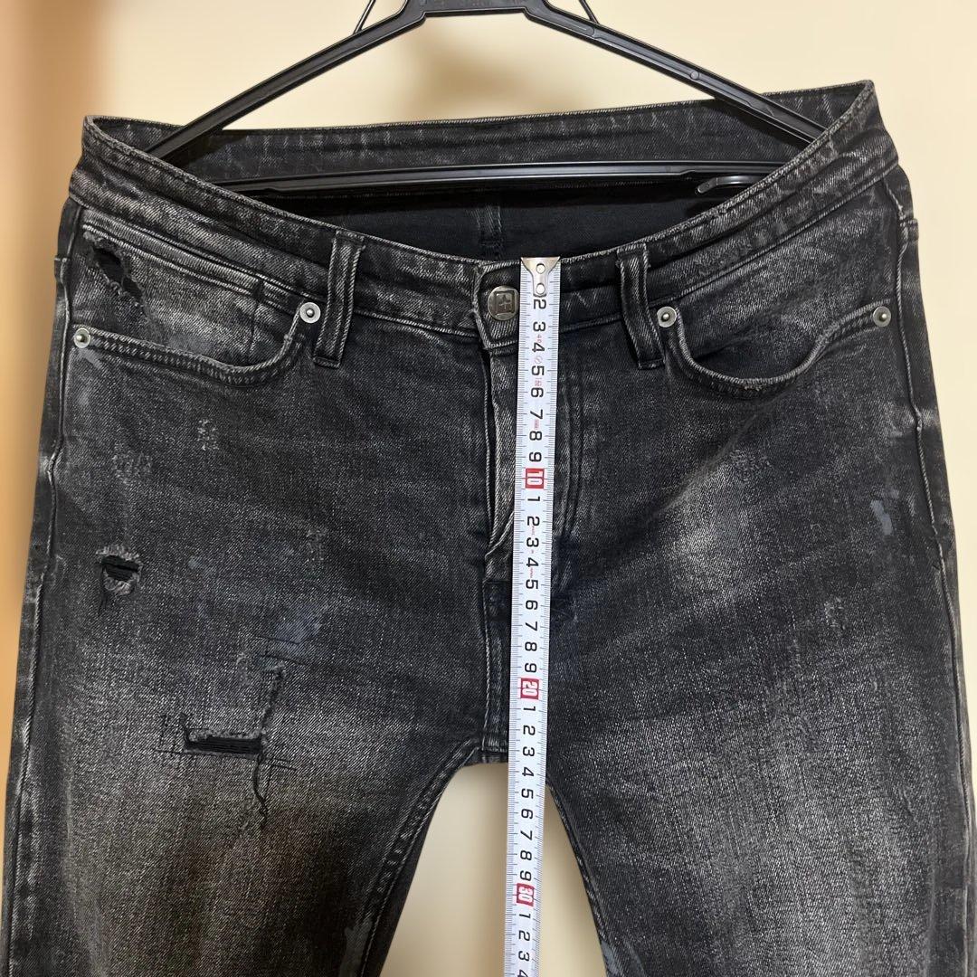 Ksubi スビ ブラック ダメージ デニム パンツ スキニー