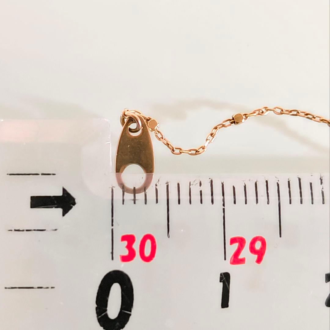 ②　チャーム　agete　K10 ゴールド　限定　ローズクォーツ　鳥　ネックレス