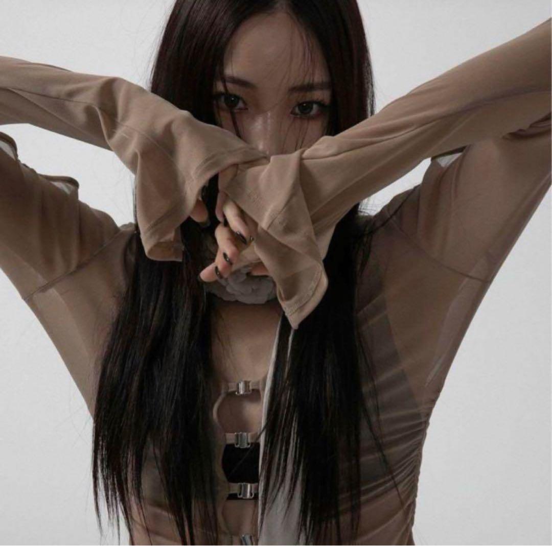 トップス melt the lady sheer hook tops