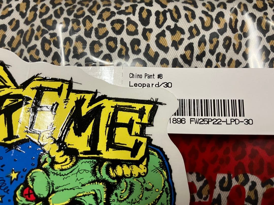 Supreme 25FW Chino Pant レオパード 30 チノパン 豹柄