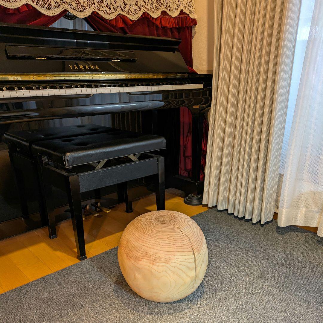 ごっち　檜　丸型　丸太　椅子　スツール　高さ約31㎝