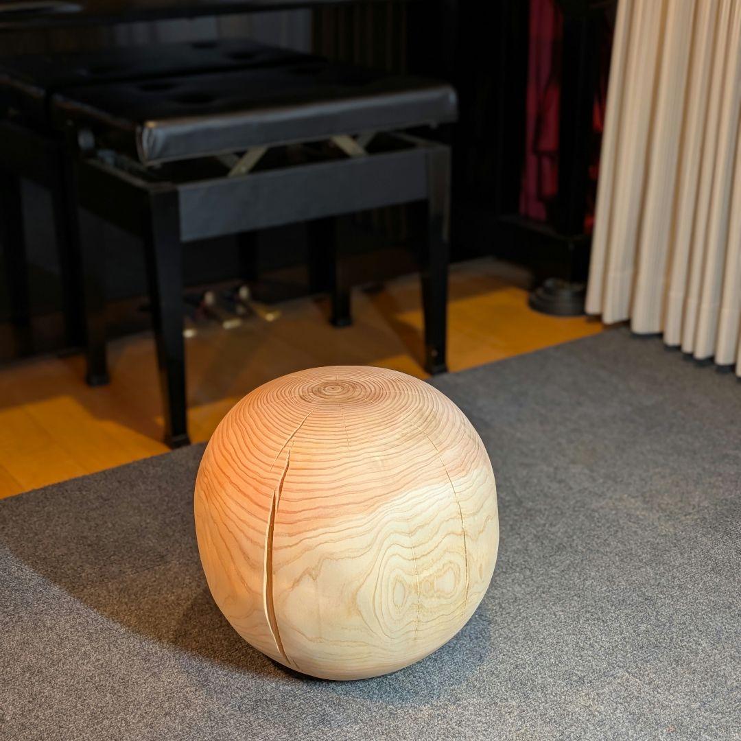 ごっち　檜　丸型　丸太　椅子　スツール　高さ約31㎝