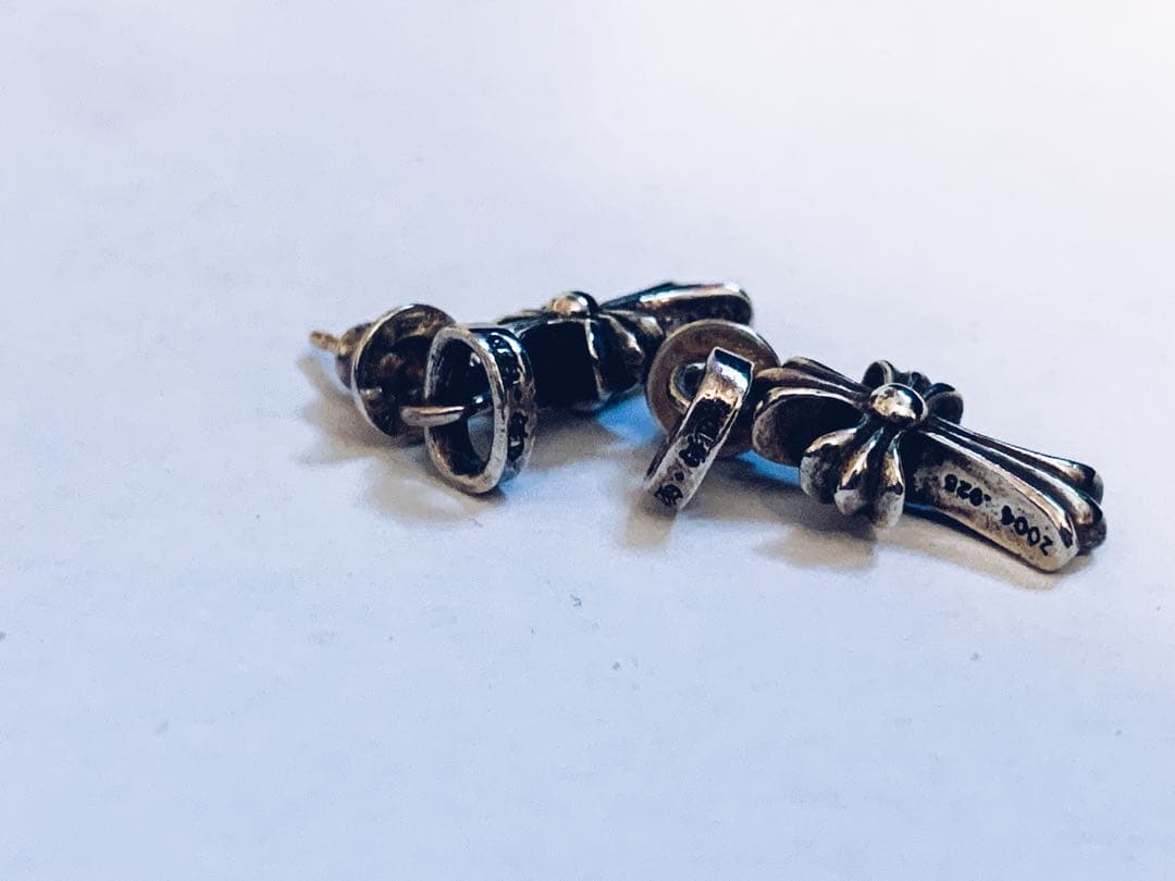 【2点セット】　クロムハーツ CHクロスベビーファットドロップイヤリング