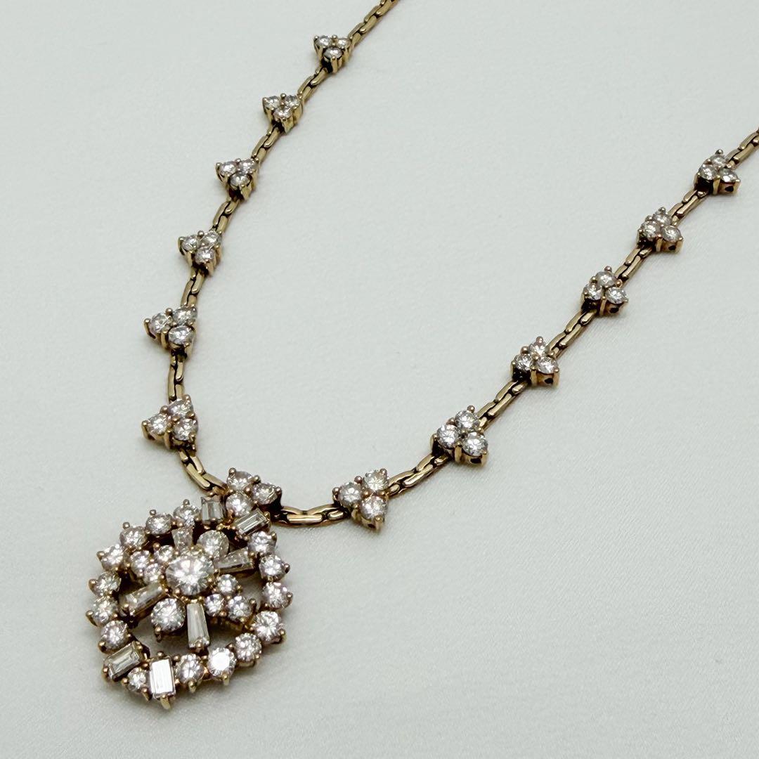 クチンスキー ヴィンテージ ネックレス K18 ダイヤモンド