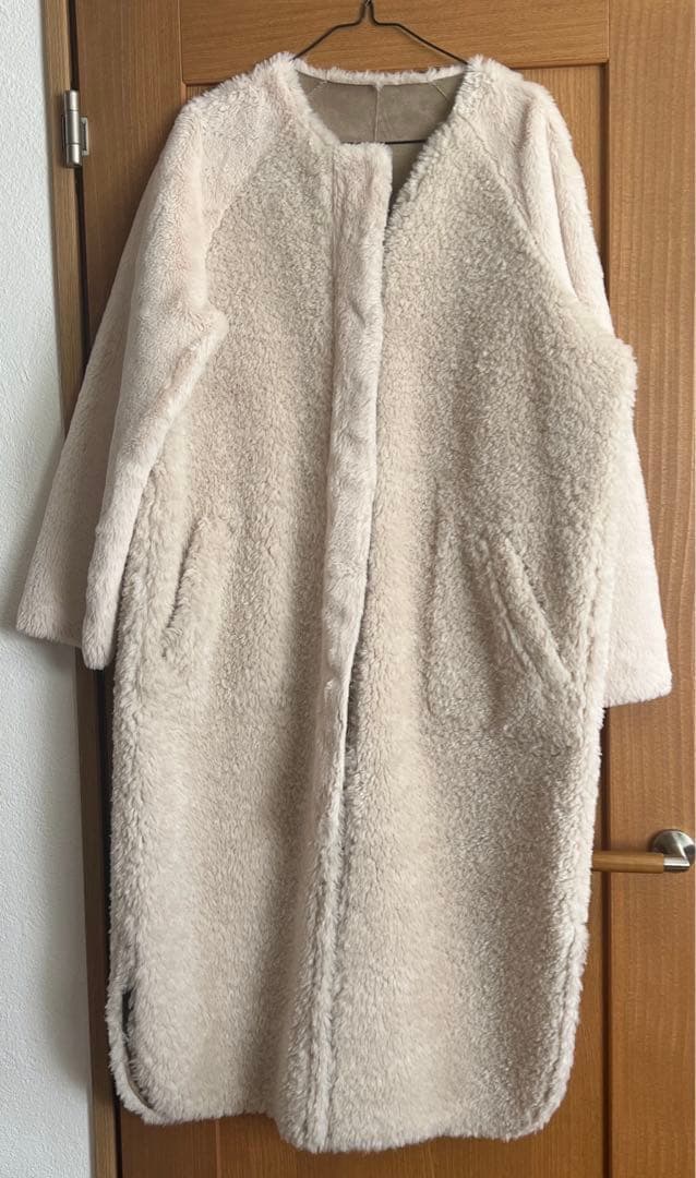 Ameri REVERSIBLE TWIN BOA COAT ホワイト