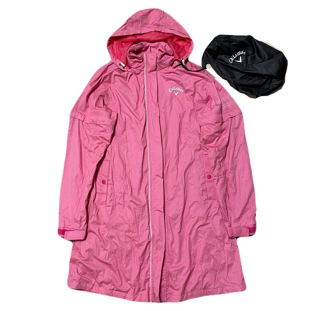 Callaway キャロウェイ 4WAYレインワンピース　レインウェア収納袋付き