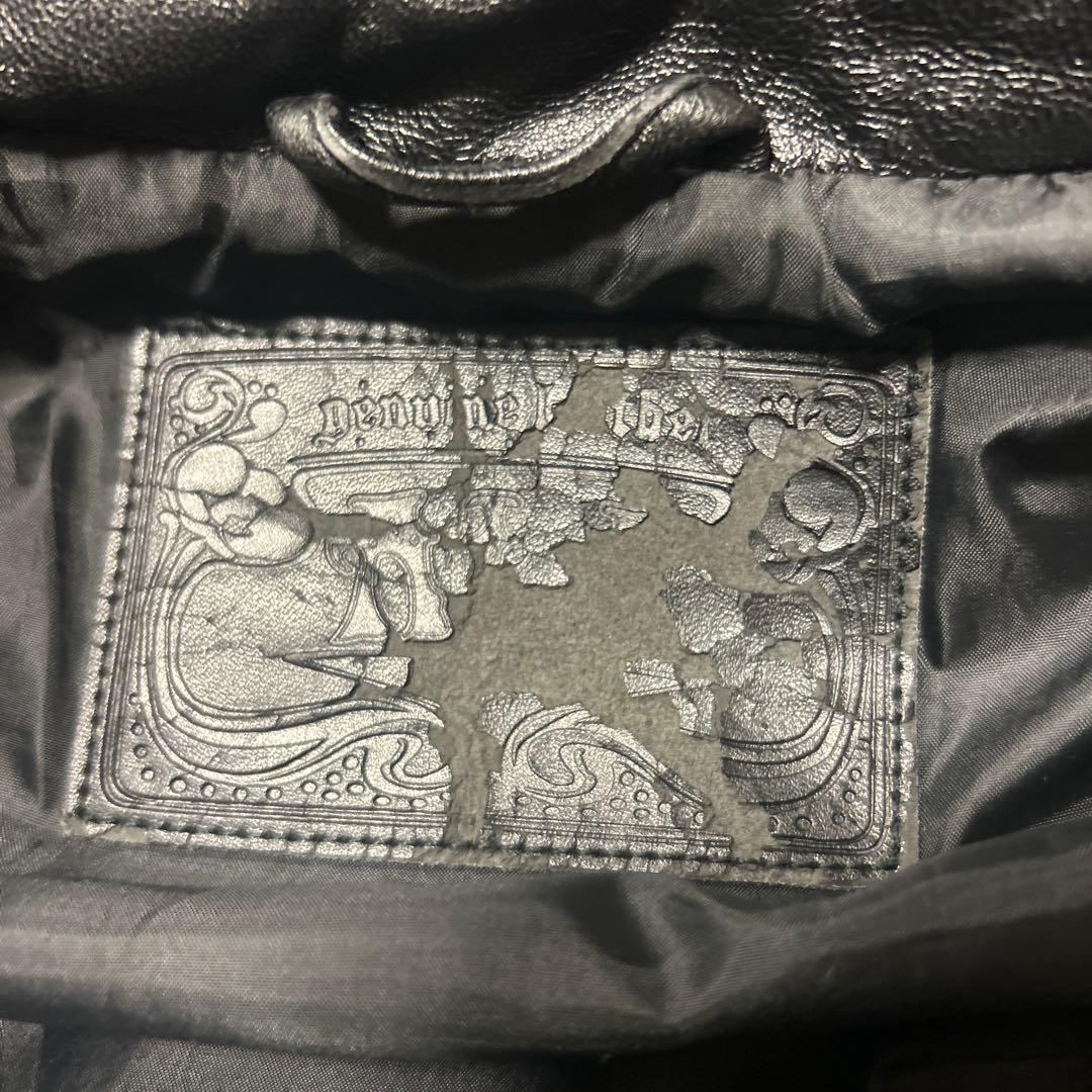 レザーダウンベスト