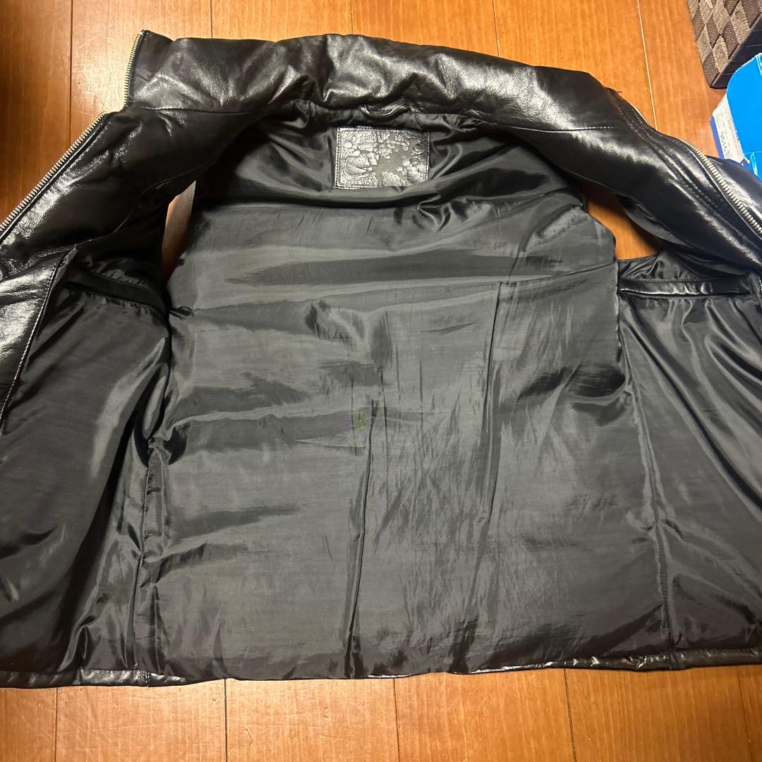 レザーダウンベスト