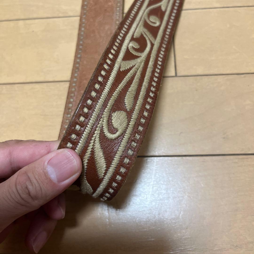 LAUREN　RALPH LAUREN　ラルフローレン　本革　レザーベルト　真鍮