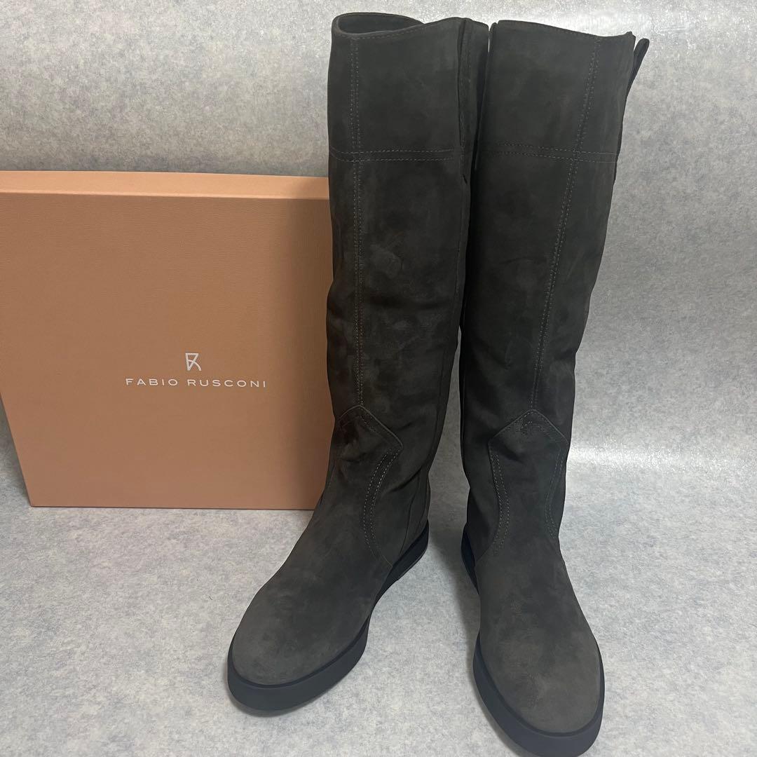 【新品】定4.3万　ファビオルスコーニ インヒール　ロングブーツ　22〜22.5