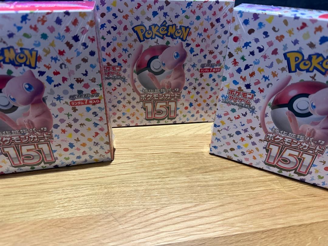 ポケモンカード151 BOX 3BOXセット　シュリンク付き