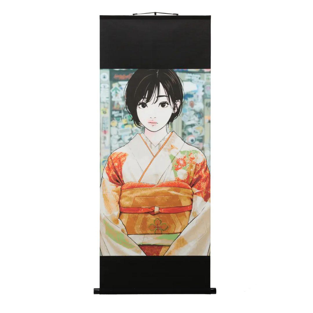 Backside works × 京ごふく ゑり善 ゑりちゃん 掛軸 ED20