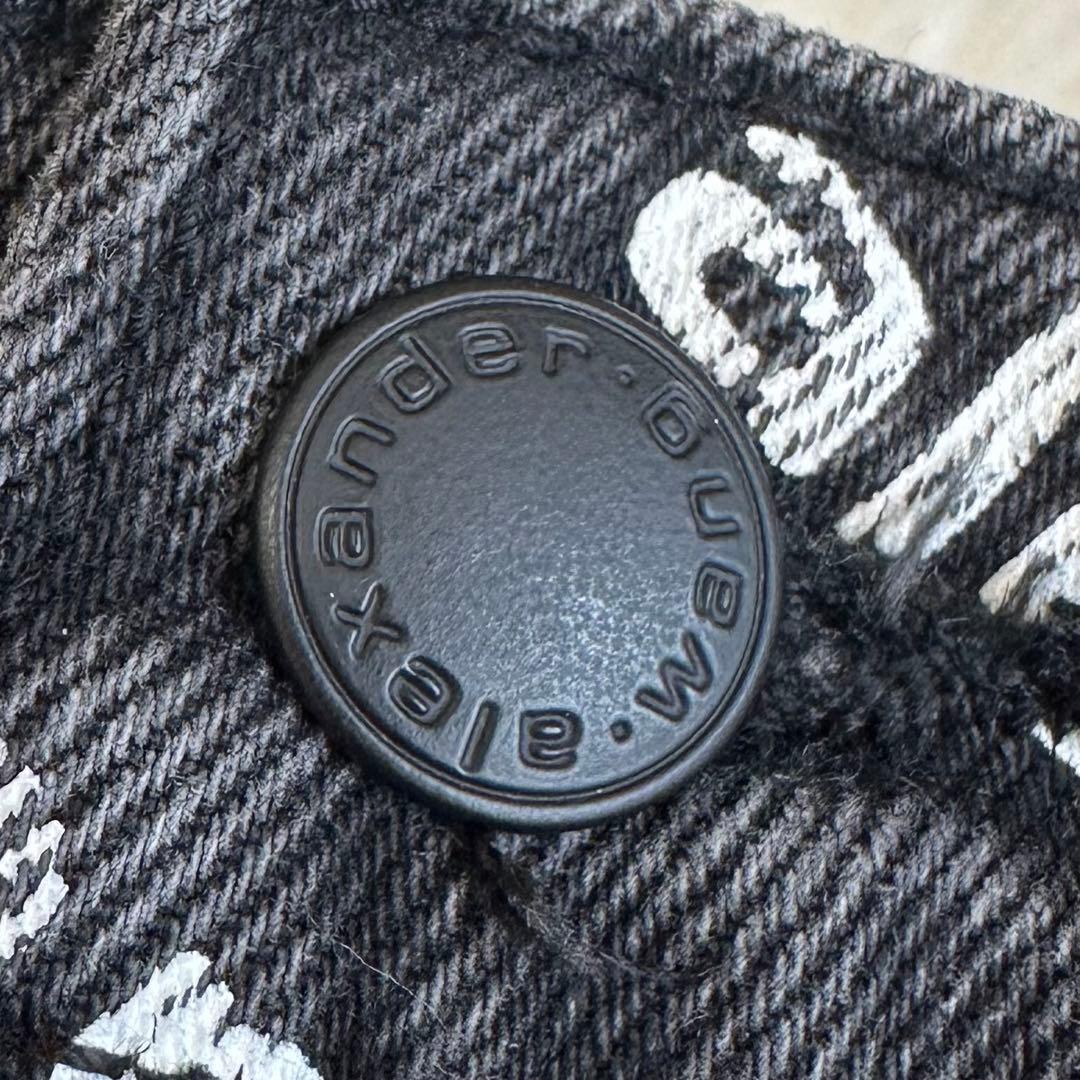 ♩✨alexanderwang ロゴプリント デニム ショートパンツ